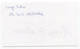 George Buksar Signed 3x5 Index Card Autograph NFL AAFC Football Chicago Hornets