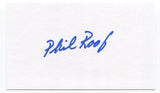 Phil Roof Signed 3x5 Index Card Autographed MLB Baseball Milwaukee Brewers