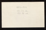 Don Rader Signed 3x5 Index Card Autographed Vintage Baseball Signature