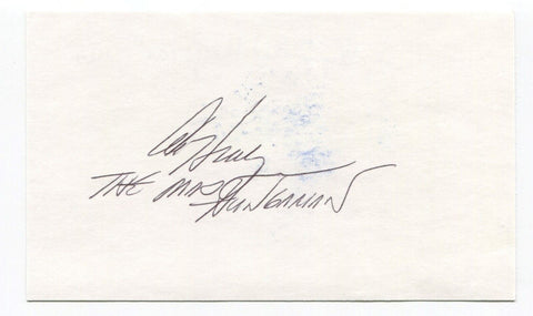 Al Hrabosky Signed 3x5 Index Card Autographed Baseball St Louis Cardinals