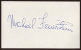 Michael Feinstein Signed Index Card Signature Autographed Vintage AUTO