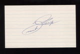 Frank "Creepy" Crespi Signed 3x5 Index Card Signature Autograph Baseball Player