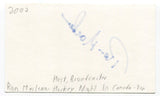 Ron MacLean Signed 3x5 Index Card Autographed Hockey Night Announcer