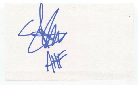 Stacy Jones Signed 3x5 Index Card Autographed Signature American Hi-Fi