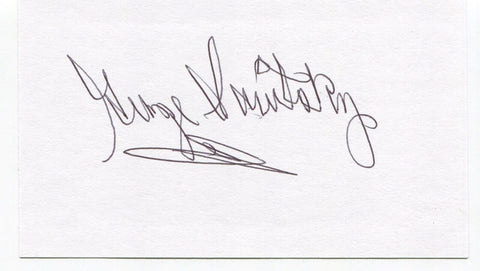 George Savitsky Signed 3x5 Index Card Autographed NFL Football College HOF