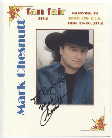 Mark Chesnutt Signed 8x10 Inch Photo Autographed Signature Country Music Singer