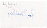 Roy Smalley Signed 3x5 Index Card Autographed MLB Baseball Chicago Cubs