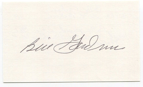 Billy Gardner Signed 3x5 Index Card Autographed MLB Baseball 1961 Yankees