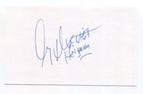 Gary Beban 3x5 Index Card Autographed Signature Washington Redskins Debut 1967