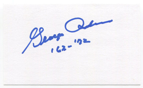 George Andrie Signed 3x5 Index Card Autographed Dallas Cowboys Super Bowl VI