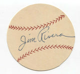 Jim Rivera Signed Paper Baseball Autographed Signature Chicago White Sox