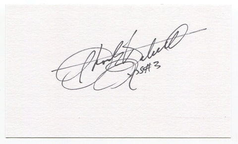 Mack "Shooty" Babbitt Signed 3x5 Index Card Autographed Oakland Athletics MLB