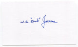 Dub Jones Signed 3x5 Index Card Autographed 3× NFL champion Cleveland Browns