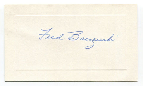 Fred Baczewski Signed Card Autograph MLB Baseball Roger Harris Collection