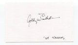 Gordy Windhorn Signed 3x5 Index Card Autographed Baseball MLB New York Yankees