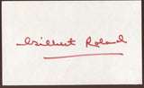 Gilbert Roland Signed Index Card Signature Vintage Autographed AUTO 