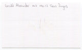 Gerald Alexander Signed 3x5 Index Card Autograph Signature Texas Rangers 