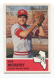 1983 Fritsch Cards Rob Murphy Signed Card Baseball MLB Autographed AUTO #24