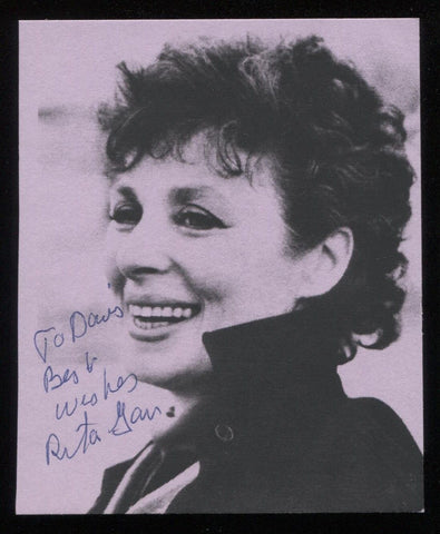 Rita Gam Signed Vintage Photo Autographed AUTO Signature 