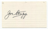 Joe Stripp Signed 3x5 Index Card Autographed Signature Baseball