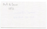 Mark Brown Signed 3x5 Index Card Autographed Nasa Astronaut STS-28 STS-48