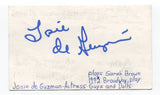 Josie de Guzman Signed Index Card Autographed Actress Guys and Dolls Cosby Show