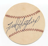 Fred Hatfield Signed Paper Baseball Autographed Signature Detroit Tigers