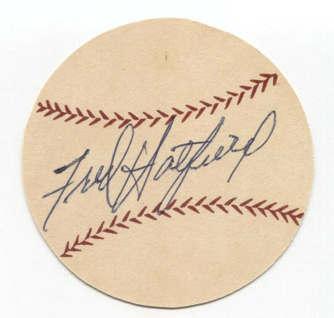 Fred Hatfield Signed Paper Baseball Autographed Signature Detroit Tigers