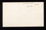 Otto Moore Signed 3x5 Index Card Autographed Signature Basketball 