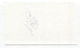 Not By Choice - Glenn "Chico" Dunning Signed 3x5 Index Card Autographed