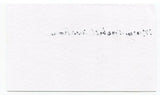 Mary Nesbitt Wisham Signed 3x5 Index Card Autographed Baseball AAGPBL