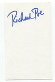 Richard Poe Signed 3x5 Index Card Autographed Actor Signature Star Trek