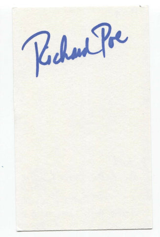 Richard Poe Signed 3x5 Index Card Autographed Actor Signature Star Trek