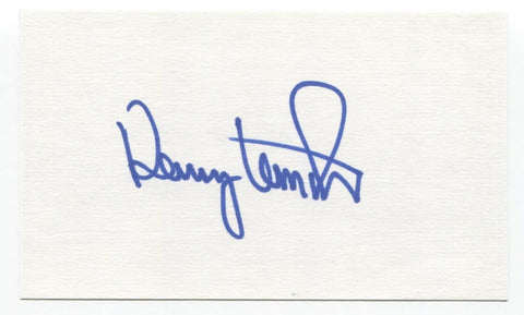 Denny Lemaster Signed 3x5 Index Card Baseball Autographed Signature