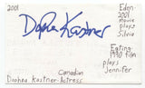 Daphna Kastner Signed 3x5 Index Card Autographed Signature Actress