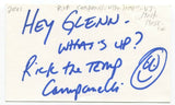 Rick Campanelli Signed 3x5 Index Card Autographed Signature Canadian Host VJ