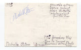 Michelle O'Steer Signed 3x5 Index Card Autographed Actress How To Succeed