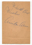 Anita Aros Signed Album Page Autographed Actress