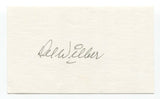 Del Wilber Signed 3x5 Index Card Autographed Baseball 1946 St Louis Cardinals