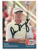 1991 Pro Set PGA Tour Golf Don Messengale Signed Card Autographed #242