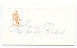 Lee "Bee Bee" Richard Signed Card Autograph MLB Baseball Roger Harris Collection