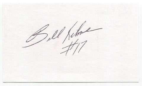 Billy Kilmer Signed 3x5 Index Card Autographed NFL Football Washington CFHOF