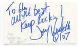 Joey Vendetta Scoleri Signed 3x5 Index Card Autographed Canadian Radio Host