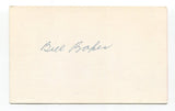 Bill Baker Signed 3x5 Index Card Autographed MLB Baseball 1940 Cincinnati Reds