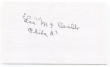 Les McCrabb Signed 3x5 Index Card Autographed Baseball Philadelphia Athletics