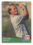 1991 Pro Set PGA Tour Golf Dillard Pruitt Signed Card Autographed Signature #108