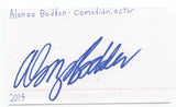 Alonzo Bodden Signed 3x5 Index Card Autographed Signature Comedian Comic Actor