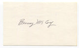 Benny McCoy Signed 3x5 Index Card Autographed MLB Baseball Detroit Tigers