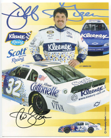 Jeff Green Signed 8x10 inch Photo NASCAR Racing Race Car Driver