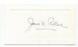 James K. Pollock Signed Card Autographed Signature Political Scientist